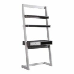 Holten 2 Open Shelves Leaning Desk White Oak/Distressed Gray - miBasics -Outlet Desks Store unnamed file 8045