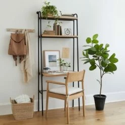 Hearth & Hand W/Magnolia Furniture Wood & Wire Bookshelf with Desk - Hearth &Hand™ with Magnolia -Outlet Desks Store unnamed file 8062