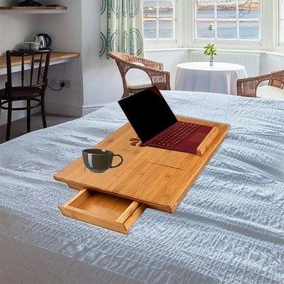 Bamboo Lap Desk Brown - Mind Reader 4 Bamboo Lap Desk Brown - Mind Reader - Image 2