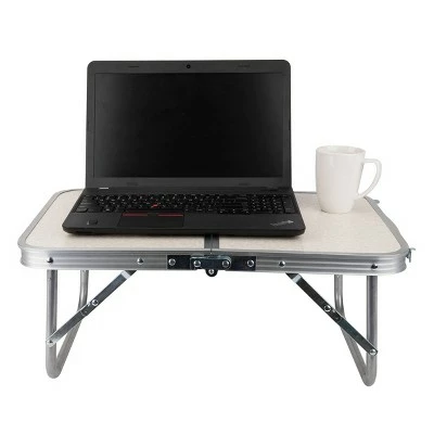 Folding Lap Tray Desk Gray - Mind Reader 5 Folding Lap Tray Desk Gray - Mind Reader - Image 3