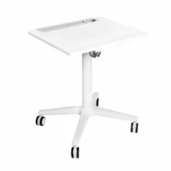 Airlift Height Adjustable Sit/Stand Mobile Desk with Cup Holder - Seville Classics White -Outlet Desks Store unnamed file 8242