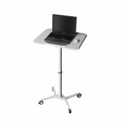 Sit To Stand Mobile Laptop Computer Stand with Height Adjustable White - Techni Mobili -Outlet Desks Store unnamed file 8258