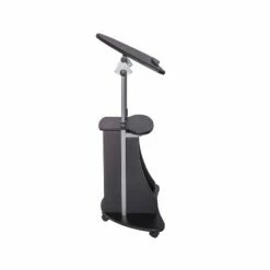 Rolling Adjustable Laptop Cart with Storage - Techni Mobili Black -Outlet Desks Store unnamed file 8265