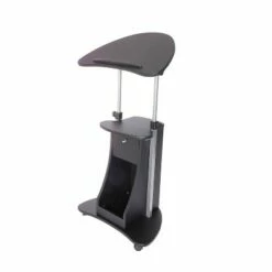 Rolling Adjustable Laptop Cart with Storage - Techni Mobili Black -Outlet Desks Store unnamed file 8267