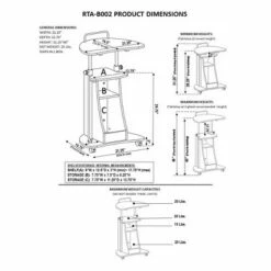 Sit To Stand Rolling Adjustable Height Laptop Cart with Storage Graphite - Techni Mobili 14 Sit To Stand Rolling Adjustable Height Laptop Cart with Storage Graphite - Techni Mobili -Outlet Desks Store unnamed file 8292