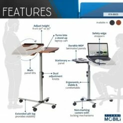 Mobile Laptop Cart Steel Graphite Black - Techni Mobili -Outlet Desks Store unnamed file 8297