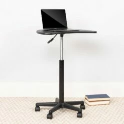 Adjustable Mobile Laptop Computer Desk with Black Top - Flash Furniture -Outlet Desks Store unnamed file 8321