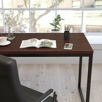 Merrick Lane 47 Inch Computer Desk with Open Metal Frame 7 Merrick Lane 47 Inch Computer Desk with Open Metal Frame - Image 5