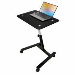 23.6" Tempered Glass Adjustable Height Mobile Laptop Desk Cart - Seville Classics Off White -Outlet Desks Store unnamed file 8339
