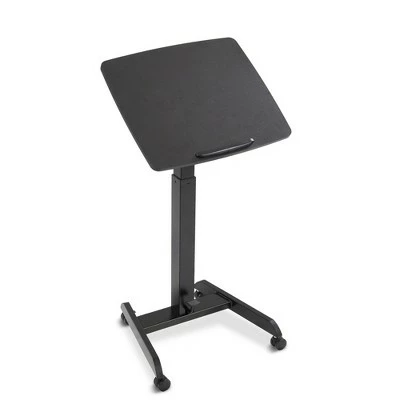 Cruizer 360 Tilting Mobile Podium with Pneumatic Height Adjustments – Black – Stand Steady 3 Cruizer 360 Tilting Mobile Podium with Pneumatic Height Adjustments – Black – Stand Steady