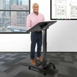 Cruizer 360 Tilting Mobile Podium with Pneumatic Height Adjustments – Black – Stand Steady 19 Cruizer 360 Tilting Mobile Podium with Pneumatic Height Adjustments – Black – Stand Steady -Outlet Desks Store unnamed file 8393