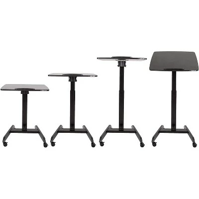 Cruizer 360 Tilting Mobile Podium with Pneumatic Height Adjustments – Black – Stand Steady 10 Cruizer 360 Tilting Mobile Podium with Pneumatic Height Adjustments – Black – Stand Steady - Image 8