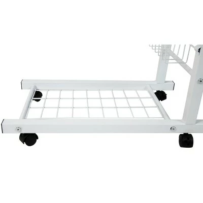 Mind Reader Adjustable Height Laptop Desk, White, Wood 5 Mind Reader Adjustable Height Laptop Desk, White, Wood - Image 3