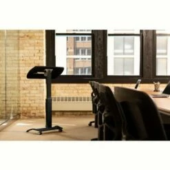 Stand Up Desk Store Pneumatic Adjustable Height Tilting Laptop Lectern Speakers Podium