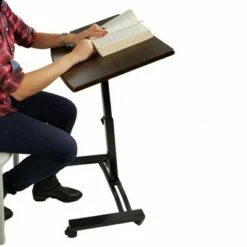 Mind Reader Adjustable Standing and Sitting Laptop Cart, Black 12 Mind Reader Adjustable Standing and Sitting Laptop Cart, Black -Outlet Desks Store unnamed file 8472