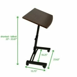 Mind Reader Adjustable Standing and Sitting Laptop Cart, Black 15 Mind Reader Adjustable Standing and Sitting Laptop Cart, Black -Outlet Desks Store unnamed file 8475