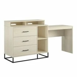 Kelly 3 In 1 Media Dresser and Desk Combo Ivory Oak - Novogratz -Outlet Desks Store unnamed file 853