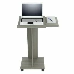 Rolling Laptop Cart Gray - Inval -Outlet Desks Store unnamed file 8561