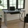 Flash Furniture Black Computer Desk with Pull-Out Keyboard Tray and Cross-Brace Frame -Outlet Desks Store unnamed file 857