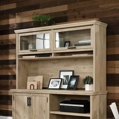 Aspen Post Office Hutch with Storage Prime Oak - Sauder 3 Aspen Post Office Hutch with Storage Prime Oak - Sauder