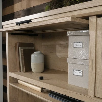 Aspen Post Office Hutch with Storage Prime Oak - Sauder 5 Aspen Post Office Hutch with Storage Prime Oak - Sauder - Image 3