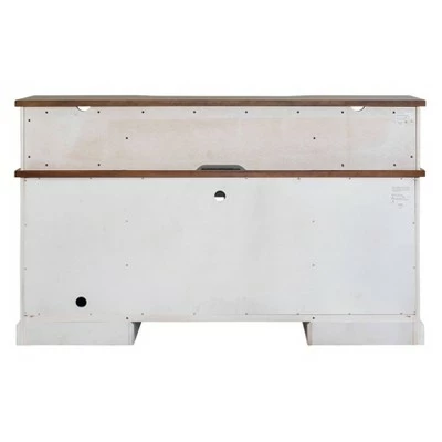 Durham Low Hutch White - Martin Furniture 6 Durham Low Hutch White - Martin Furniture - Image 4