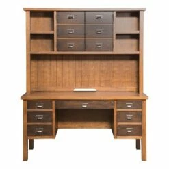 Heritage Two Door Hutch Brown - Martin Furniture