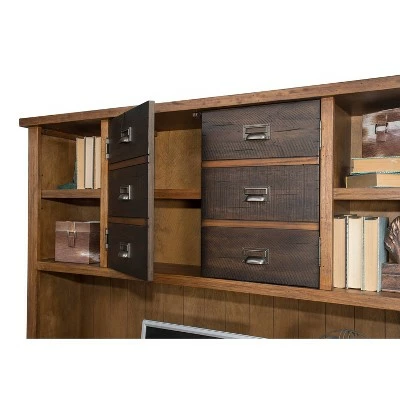 Heritage Two Door Hutch Brown - Martin Furniture 2 Heritage Two Door Hutch Brown - Martin Furniture - Image 2