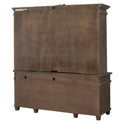 Carson Hutch Top Brown - Martin Furniture 5 Carson Hutch Top Brown - Martin Furniture - Image 3