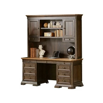 Sonoma Hutch with Wood Doors Brown - Martin Furniture 2 Sonoma Hutch with Wood Doors Brown - Martin Furniture