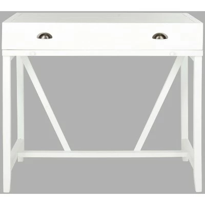 Wyatt Wood Secretary Desk with Drawers - Safavieh Black 12 Wyatt Wood Secretary Desk with Drawers - Safavieh Black - Image 10