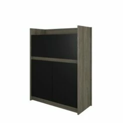 Chrono Secretary Desk - Nexera Bark Gray/white -Outlet Desks Store unnamed file 8758