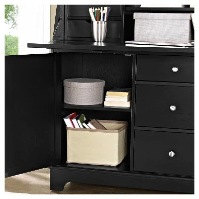 Sullivan Secretary Desk Black - Crosley 5 Sullivan Secretary Desk Black - Crosley - Image 3