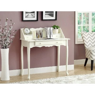 Traditional Desk - EveryRoom White 3 Traditional Desk - EveryRoom White