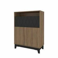 Boss Secretary Desk with Diamond Detailed Pattern - Nexera Nutmeg/white -Outlet Desks Store unnamed file 8839