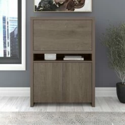 Bristol Modern Secretary Desk with Storage Cabinet Restored Gray - Bush Furniture -Outlet Desks Store unnamed file 8854