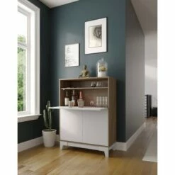 Boss Secretary Desk - Nexera Nutmeg/white -Outlet Desks Store unnamed file 8867