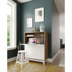 Boss Secretary Desk - Nexera Nutmeg/white -Outlet Desks Store unnamed file 8868