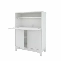 Boss Secretary Desk - Nexera Nutmeg/white -Outlet Desks Store unnamed file 8871