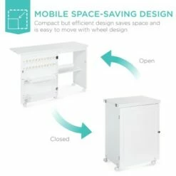 Best Choice Products Sewing Machine Table & Desk w/ Craft Storage and Bins -Outlet Desks Store unnamed file 8887