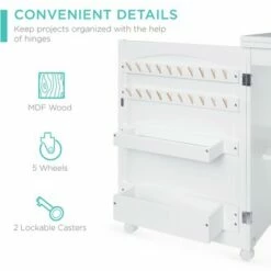 Best Choice Products Sewing Machine Table & Desk w/ Craft Storage and Bins -Outlet Desks Store unnamed file 8889