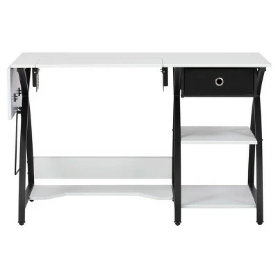 Sew Ready Comet Hobby And Sewing Desk Black/White - Studio Designs 3 Sew Ready Comet Hobby And Sewing Desk Black/White - Studio Designs