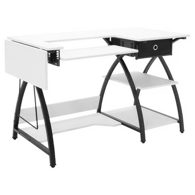 Sew Ready Comet Hobby And Sewing Desk Black/White - Studio Designs 4 Sew Ready Comet Hobby And Sewing Desk Black/White - Studio Designs - Image 2