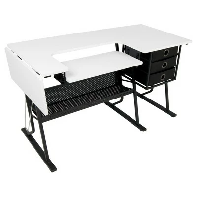 Sew Ready Eclipse Hobby/Sewing Center Black/White - Studio Designs 3 Sew Ready Eclipse Hobby/Sewing Center Black/White - Studio Designs