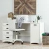 Artwork Sewing Craft Table with Storage - Pure White - South Shore