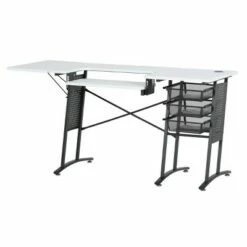 Sew Master Sewing Table Charcoal/White - Sew Ready -Outlet Desks Store unnamed file 8972