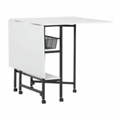 36" Fixed Height Cutting Table with Basket Charcoal/White - Sew Ready -Outlet Desks Store unnamed file 8988