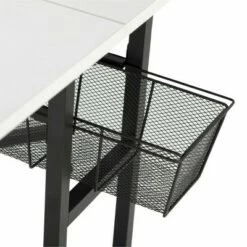 30" Fixed Height Mobile Fabric Cutting Table with Storage Charcoal/White - Sew Ready -Outlet Desks Store unnamed file 9000