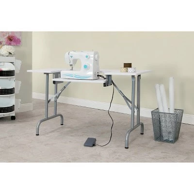 Folding Multipurpose Sewing Table White - Studio Designs 8 Folding Multipurpose Sewing Table White - Studio Designs - Image 6