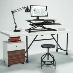 Adjustable Height Large Standing Desk Black - Atlantic 6 Adjustable Height Large Standing Desk Black - Atlantic -Outlet Desks Store unnamed file 9080